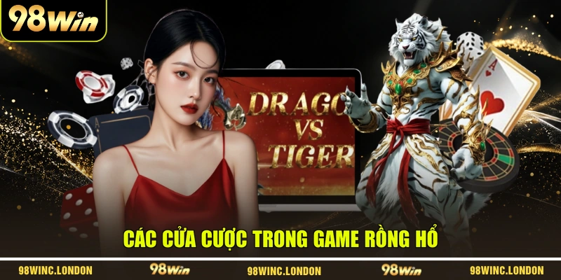 Các cửa cược trong game Rồng Hổ